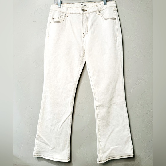 𝅺ROLLA'S Jeans Dallas Low Bootcut Lowrise Slim White SZ 29 NEW! - Picture 3 of 16